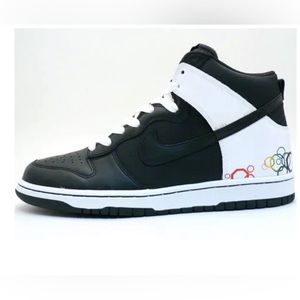 WMNS Nike Dunk High Black/White octagon